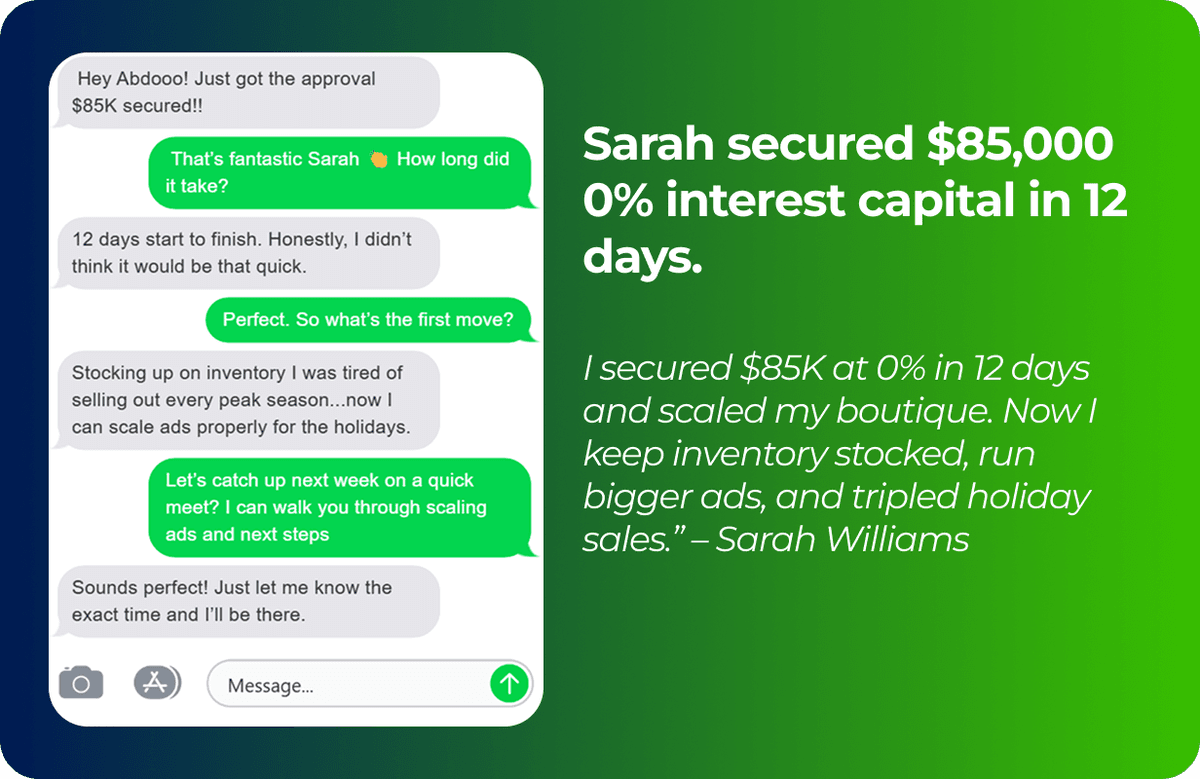 Sarah - Success Story